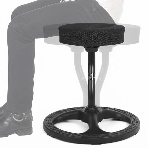 Upaloop Wobble Stool, Black Heart Seat